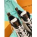 Louis Vuitton Laureate Platform Desert Boots In Grey Suede Leather