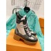 Louis Vuitton Laureate Platform Desert Boots In Grey Suede Leather