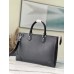 Louis Vuitton Slim Briefcase In Black Taiga Leather M30810