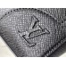 Louis Vuitton Slim Briefcase In Black Taiga Leather M30810