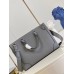 Louis Vuitton Slim Briefcase In Grey Taiga Leather M30856