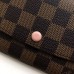 Louis Vuitton Emilie Wallet In Damier Ebene Canvas N60214