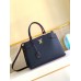 Louis Vuitton Lockme Day Tote Bag In Navy Blue Leather M53645