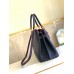 Louis Vuitton Lockme Day Tote Bag In Navy Blue Leather M53645