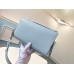 Louis Vuitton Lockme Clutch In Blue Calfskin M56136