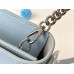 Louis Vuitton Lockme Clutch In Blue Calfskin M56136