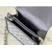 Louis Vuitton Dauphine MM Bag In Grey Monogram Denim M21458