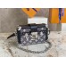 Louis Vuitton Petite Malle Bag In Grey Monogram Denim M21462