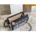 Louis Vuitton Petite Malle Bag In Grey Monogram Denim M21462