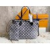 Louis Vuitton Neverfull MM Bag In Grey Monogram Denim M21465