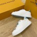 Louis Vuitton Time Out Sneakers with Blue Lace Accessories