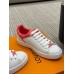 Louis Vuitton Frontrow Sneakers with Pink Monogram Canvas Trim