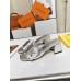 Louis Vuitton Shake Mules 55mm In Silver Metallic Lambskin