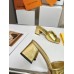 Louis Vuitton Shake Mules 55mm In Gold Metallic Lambskin