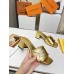 Louis Vuitton Shake Mules 55mm In Gold Metallic Lambskin