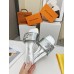 Louis Vuitton Shake Flat Mules In Silver Metallic Lambskin