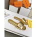 Louis Vuitton Shake Flat Mules In Gold Metallic Lambskin