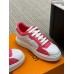 Louis Vuitton Time Out Sneakers with Pink Monogram Trim