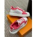 Louis Vuitton Time Out Sneakers with Pink Monogram Trim