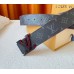 Louis Vuitton LV Broken 40mm Reversible Belt In Monogram Eclipse Canvas M0628V