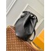 Louis Vuitton Blossom MM Bag In Black Mahina Leather M21851