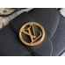Louis Vuitton LV Pont 9 Soft PM Bag In Black Grained Leather M58727