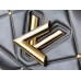 Louis Vuitton Twist MM Bag in Black Lambskin with Studs M59029
