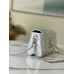 Louis Vuitton Twist MM Bag in Silver Lambskin with Studs M59031