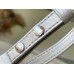 Louis Vuitton Twist MM Bag in Silver Lambskin with Studs M59031
