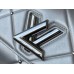 Louis Vuitton Twist MM Bag in Silver Lambskin with Studs M59031