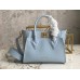 Louis Vuitton On My Side PM Bag in Blue Calfskin and Mahina Leather M59432
