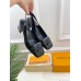 Louis Vuitton Shake Slingback Pumps 55mm In Black Patent Calfskin