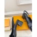 Louis Vuitton Shake Slingback Pumps 55mm In Black Patent Calfskin