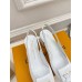 Louis Vuitton Shake Slingback Pumps 55mm In White Patent Calfskin