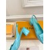 Louis Vuitton Shake Slingback Pumps 55mm In Green Patent Calfskin