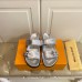 Louis Vuitton Bom Dia Comfort Mules In Silver Metallic Leather