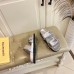 Louis Vuitton Bom Dia Comfort Mules In Silver Metallic Leather
