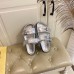 Louis Vuitton Bom Dia Comfort Mules In Silver Metallic Leather