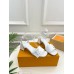Louis Vuitton Shake Sandals 55mm In White Patent Calfskin