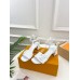 Louis Vuitton Shake Sandals 55mm In White Patent Calfskin