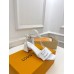 Louis Vuitton Shake Sandals 55mm In White Patent Calfskin