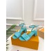 Louis Vuitton Shake Sandals 55mm In Green Patent Calfskin