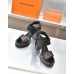 Louis Vuitton Star Trail Sandals in Calfskin and Monogram Canvas