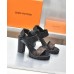 Louis Vuitton Star Trail Sandals in Calfskin and Monogram Canvas