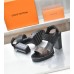 Louis Vuitton Star Trail Sandals in Calfskin and Monogram Canvas