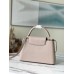 Louis Vuitton Capucines MM Bag In Grey Taurillon Leather M42253