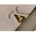 Louis Vuitton Capucines MM Bag In Grey Taurillon Leather M42253