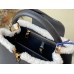 Louis Vuitton Capucines MM Bag in Taurillon Leather with Shearling M59073