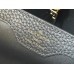 Louis Vuitton Capucines MM Bag in Taurillon Leather with Shearling M59073