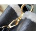 Louis Vuitton Capucines MM Bag in Taurillon Leather with Shearling M59073
